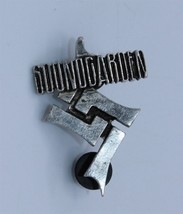 Soundgarden Pin Brooch English Pewter Alchemy Poker Vintage 1993 - $39.73