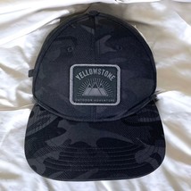Yellowstone Cap Camo Ranch Trucker Hat Baseball Black Logo Adjustable - £7.00 GBP