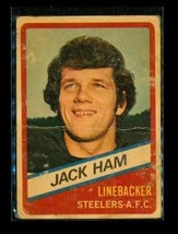 Vintage 1976 TOPPS Football Trading Card #18 JACK HAM Pittsburgh Steelers - £3.88 GBP