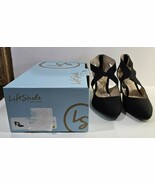 Womens 8.5M LifeStride Soft System Black Fabric Giovanna 2 Zip Back Pump... - $39.40 CAD