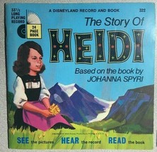 THE STORY OF HEIDI (1968) Disneyland 33-1/3 RPM Book &amp; Record set - £10.24 GBP