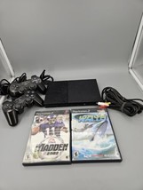 Sony Playstation 2 Slim PS2 Console System Bundle 2 Dualshock  Contollers 2 Game - $124.99