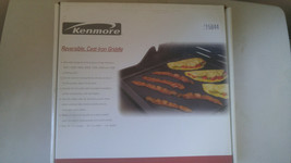 NEW Kenmore Cast Iron Black Reversible Grill/Griddle BBQ 14.75x15.25x0.5 7115844 - £23.87 GBP