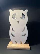 Marble Owl Statue Figurine, 8&quot; tall - £10.45 GBP