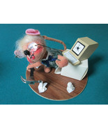 ANNALEE DOLLS BEAR FISHING AND TROUBLES WITH THE COMPUTER, SOLD SEPARATELY - £50.33 GBP