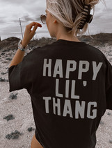 Happy Lil&#39; Thang Tee, Aesthetic Retro Vintage Inspired Graphic - £11.71 GBP+