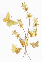 Mid Century Modern Brass &amp; Copper Flowers &amp; Butterflies, Selling OBO - $27.80 CAD