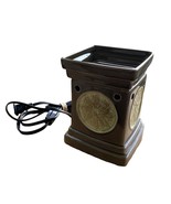 Scentsy Warmer Wax Melt Olive Green Flower Square Electric 2009 Tested W... - $258.35 MXN