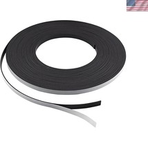 Durable Adhesive Magnetic Strip - 1/4&quot; Wide, 1/16&quot; Thick, 100ft Long Roll - $46.50