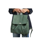 Snakeskin Fashion Leather Backpack - $343.00 CAD