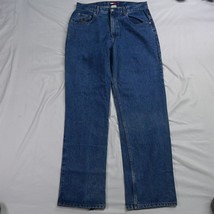 Vtg 90s 1998 Tommy Hilfiger 38 x 32 Freedom Tapered Stonewash Denim Jeans - £19.81 GBP