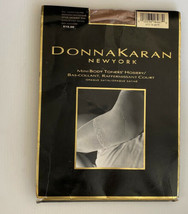 Donna Karan Pantyhose Mini Body Toners Opaque Satin Sz M NUDE 244 - £10.88 GBP