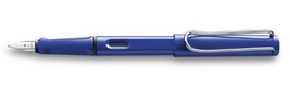LAMY Blue Safari Fountain Pen with Medium Nib and Blue Ink (L14M) - £29.17 GBP