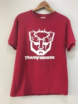 Vintage Mens Transformers Decepticons Short Sleeve T-Shirt Red Size S Small - $12.71