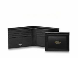 New Bosca Nappa Vitello Credit Wallet with I.D. Passcase, Color Black - £86.14 GBP
