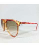 Christian Dior 2293 Orange/Gold Rare Floral Motif Translucent Sunglasses Austria - $140.00