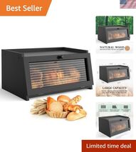 Bread Box for Kitchen Countertop Large Bread Box Farmhouse Bread Contain... - $47.87