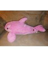 Petting Zoo SeaWorld Shamu Orca Plush 16&quot; Pink Killer Whale Jewel Rhines... - £20.18 GBP