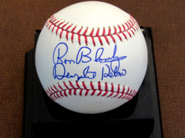 RON BLOMBERG DESIGNATED HEBREW NEW YORK YANKEES SIGNED AUTO OML BASEBALL... - £139.63 GBP