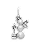 Pearl Snowman Christmas Charm - £23.91 GBP