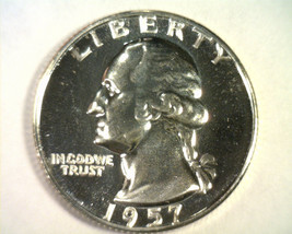1957 Washington Quarter Superb Proof Superb Pr Nice Original Coin Bobs Coins - £21.51 GBP