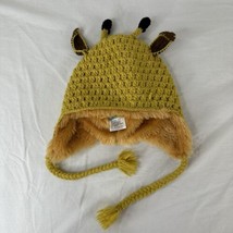 Knitwits Warm Lined Knit Pilot Ski Hat Animal Giraffe Beanie Handmade In... - $27.71