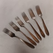 Oneida Dominion Dinner Forks 6 Silverplated 7.5" Pattern# 1915 - $21.95