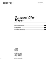 Sony CDP-CE335 CD Player Owners Manual - £18.20 GBP