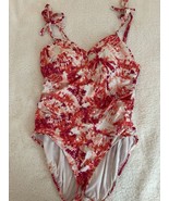 Time And Tru Size 2X 20W - 22W One Piece Swimming Suit Red And White - $25.57 CAD