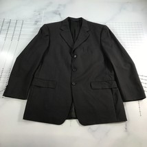 Burberry London Blazer Sports Coat Mens 42R Dark Charcoal Gray Pinstripe... - $55.74