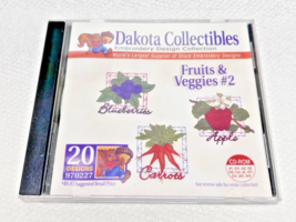 Dakota Collectibles Machine Embroidery Designs Cd Fruits &amp; Veggies #2 - $12.38
