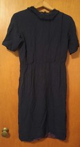 009 Vintage Henry Lee Dress Dark Blue Zipper Back - £12.50 GBP