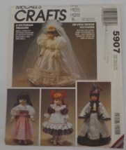 Mccalls Crafts Pattern #5907 Fits Dolls 13&quot;, 14&quot;, 16&quot; Victorian Doll Uncut 1992 - £7.85 GBP