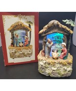 Golden Treasures Musical Nativity Fountain “Silent Night” Christmas Jesu... - $49.49