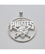 HAND MADE 925 STERLING SILVER  PIRATES LOGO CHARM PENDANT - $3,429.17 MXN