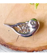 VTG Neiman Marcus Parrot Bird Silver Scarf Clip Barrette Brooch Pin - $326.32 MXN