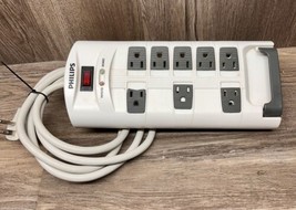 Philips Surge Protector 8 Outlets 6 ft Cord Electric Child Safety SPP322... - £14.89 GBP