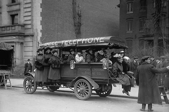 Telephone Company Transports Phone Operators to its own Offices during Strike - $19.97
