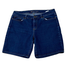 Michael Kors Womens Jean Shorts Size 8 Blue Denim Flat Front 8 In Inseam - £15.56 GBP
