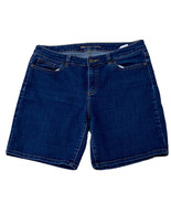 Michael Kors Womens Jean Shorts Size 8 Blue Denim Flat Front 8 In Inseam - £15.58 GBP