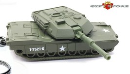 Htf Rare Key Chain Us M1 A1 A2 Abrams Main Battle Tank Usmc Green Camouflage New - £31.06 GBP