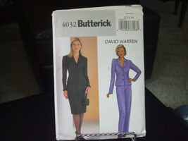 Butterick David Warren 4032 Misses Jacket, Skirt &amp; Pants Pattern - Size ... - $10.47