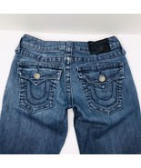 True Religion Jeans Womens 27 Billy Low Rise USA Made Flap Pocket 27 X 32 - £54.50 GBP