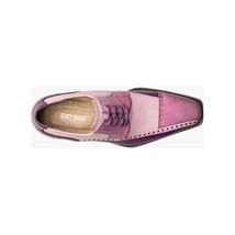 Stacy Adams Plaza Modified Cap Toe Oxford Shoes Leather Purple Multi 25608-540 image 4