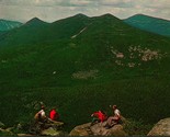 Mountain Climbers Mt Katahdin Appalachian Trail Maine ME Chrome Postcard - $3.91
