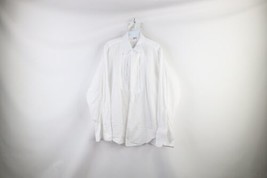 Vtg 20s 30s Rockabilly Mens 16 35 Ruffled French Cuff Tuxedo Button Shirt White - £103.56 GBP