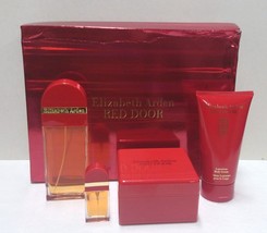 Red Door Elizabeth Arden 4PCs Women Set, 3.3 + 0.33 + Powder + Creme, Vintage - $139.98