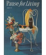 Pause for Living Summer 1959 Vintage Coca Cola Booklet Outdoor Dining Ju... - £7.15 GBP
