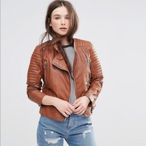 Hidesoulsstudio Women Brown Real Leather Jacket for Women #31 - £94.36 GBP