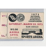 1975 NCAA Final Four Semi Finals Ticket Stub UCLA Kentucky Syracuse Loui... - £338.76 GBP